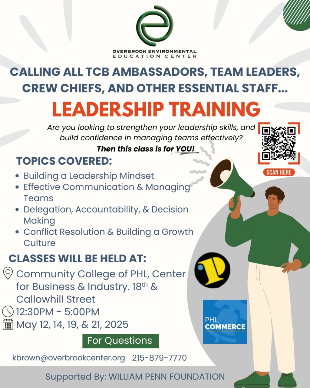 Overbrook Enviornmental Education Center: Workforce Training&nbsp;Opportunity