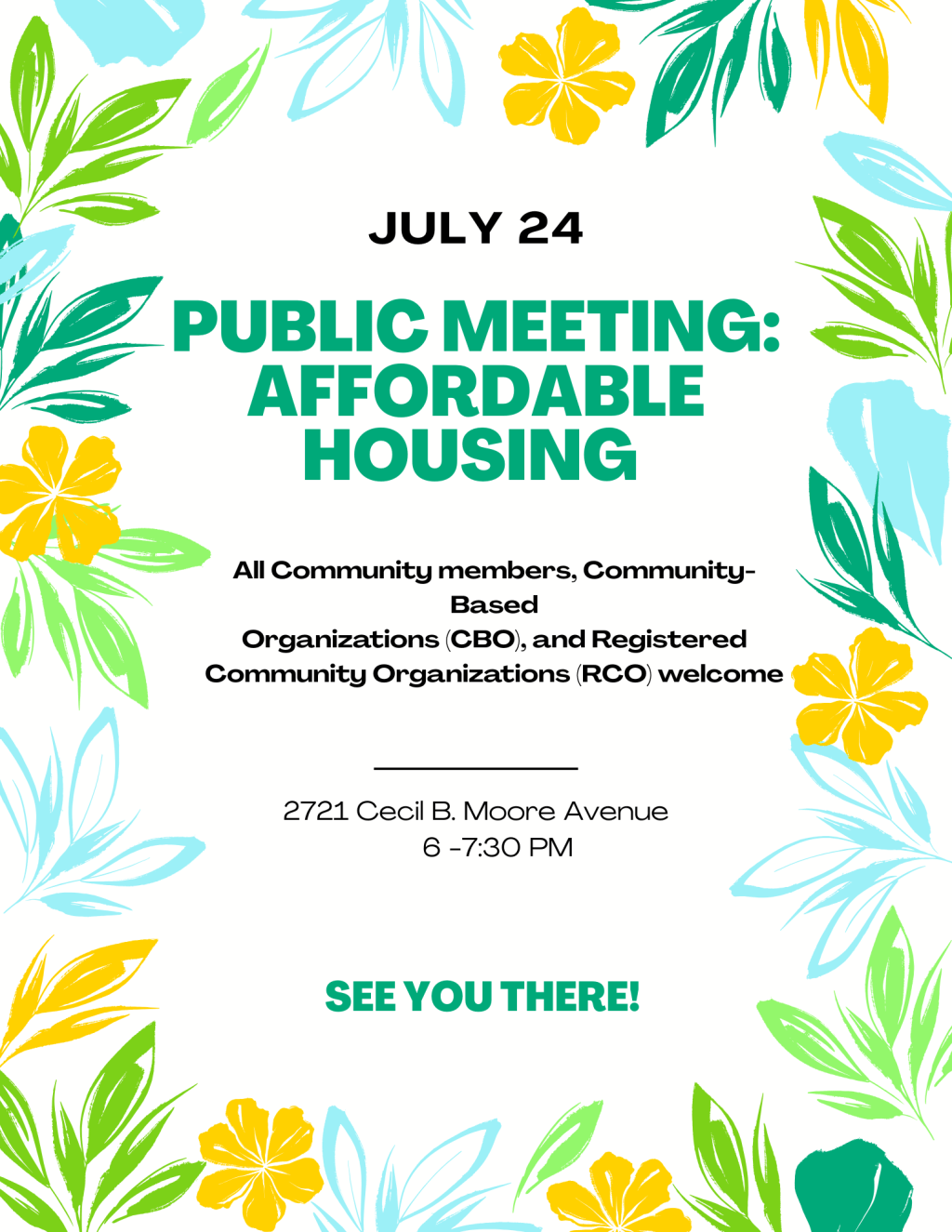 Public Meeting: Affordable Housing